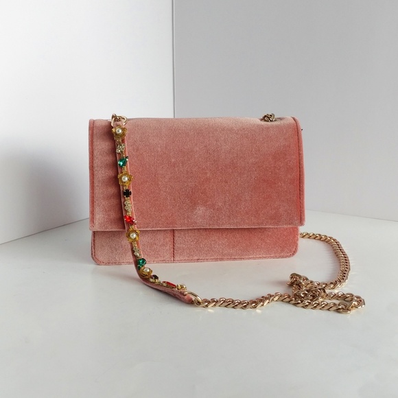 Zara Handbags - Zara Velvet Crossbody